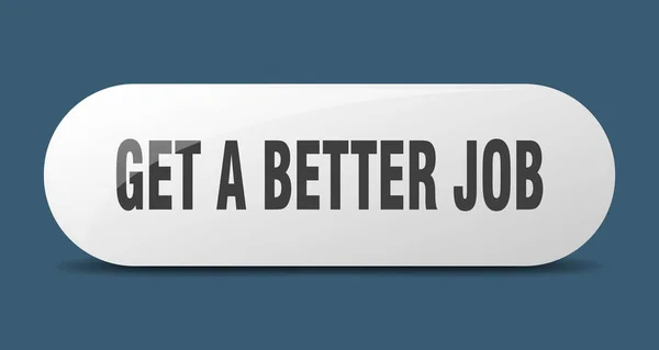 Βρες Καλύτερο Κουμπί Για Δουλειά Στρογγυλεμένο Γυάλινο Σημάδι Αυτοκόλλητο Banner — Διανυσματικό Αρχείο