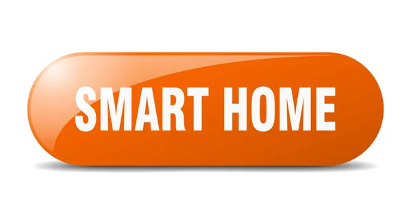 Smart Home Taste Abgerundetes Glas Aufkleber Banner — Stockvektor