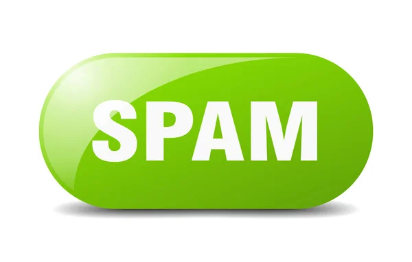 Spam Taste Abgerundetes Glas Aufkleber Banner — Stockvektor