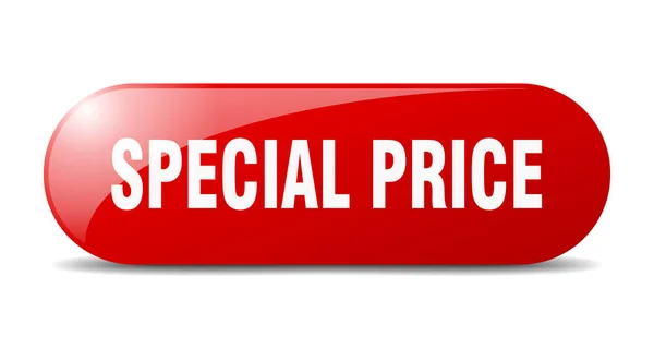 Botão Preço Especial Sinal Vidro Arredondado Autocolante Banner — Vetor de Stock