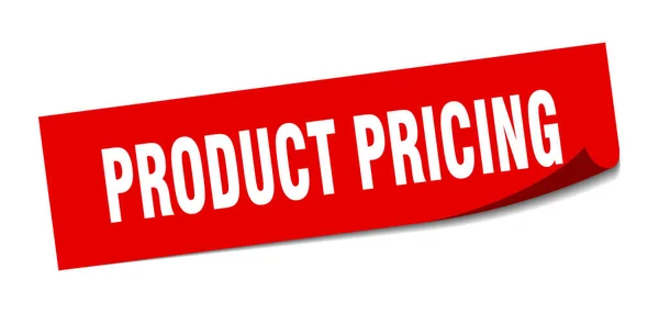 Produktpreisaufkleber Quadratische Isolierte Schäler Zeichen Etikett — Stockvektor