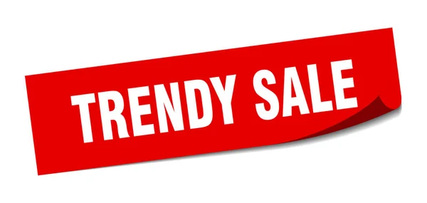 Trendy Sale Sticker Square Isolated Peeler Sign Label — Stock Vector