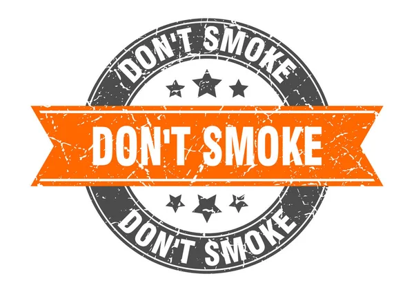 Don Smoke Stamp Ribbon Sign Label — Stock Vector