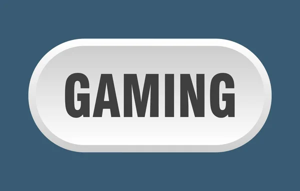 Gaming Taste Abgerundetes Zeichen Isoliert Auf Weißem Hintergrund — Stockvektor