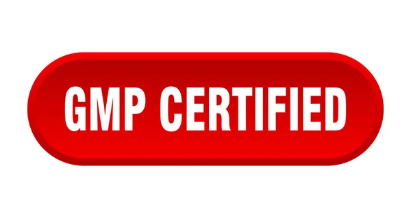 Gmp Botón Certificado Signo Redondeado Aislado Sobre Fondo Blanco — Archivo Imágenes Vectoriales