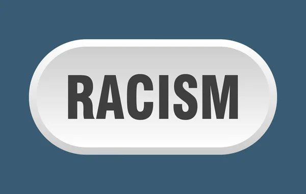 Botón Racismo Signo Redondeado Aislado Sobre Fondo Blanco — Archivo Imágenes Vectoriales