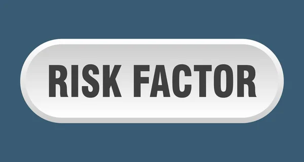 Risikofaktortaste Abgerundetes Zeichen Isoliert Auf Weißem Hintergrund — Stockvektor