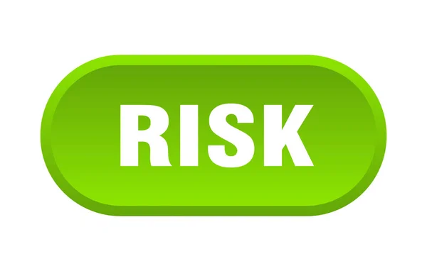 Rizikové Tlačítko Zaoblené Znamení Izolované Bílém Pozadí — Stockový vektor