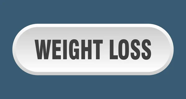 Weight Loss Button Rounded Sign Isolated White Background — Stock Vector