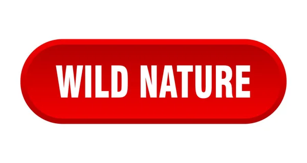 Wilde Natur Abgerundetes Zeichen Isoliert Auf Weißem Hintergrund — Stockvektor