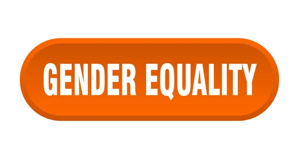 Gender Equality Button Rounded Sign Isolated White Background — Stock Vector