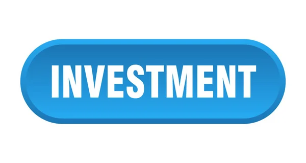 Botão Investimento Sinal Arredondado Isolado Fundo Branco — Vetor de Stock