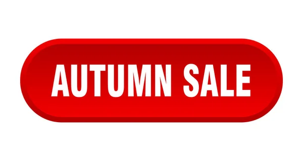 秋の販売ボタン 白い背景に丸みを帯びたサイン — ストックベクタ