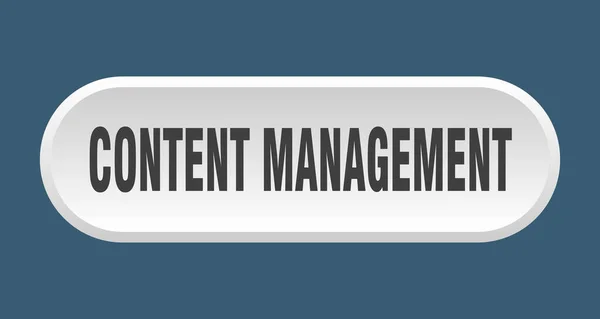 Content Management Taste Abgerundetes Zeichen Isoliert Auf Weißem Hintergrund — Stockvektor