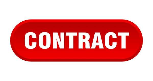 Contract Button Rounded Sign Isolated White Background — Stock Vector