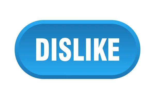 Dislike Button Rounded Sign Isolated White Background — Stock Vector