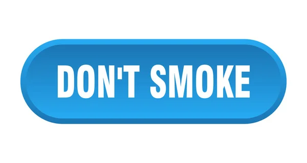 タバコを吸うな 白い背景に丸みを帯びたサイン — ストックベクタ
