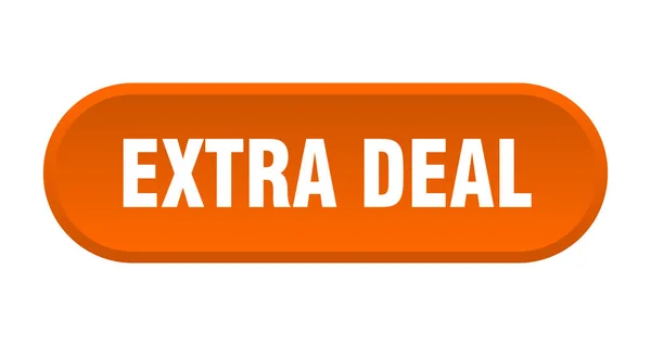 Extra Deal Button Rounded Sign Isolated White Background — Stock Vector