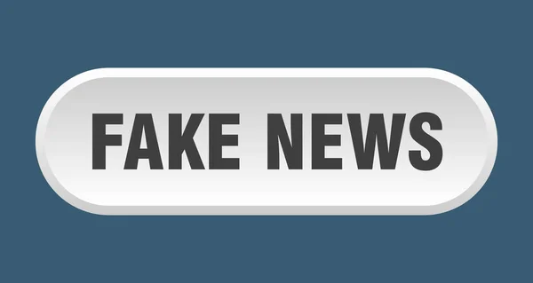 Fake News Taste Abgerundetes Zeichen Isoliert Auf Weißem Hintergrund — Stockvektor