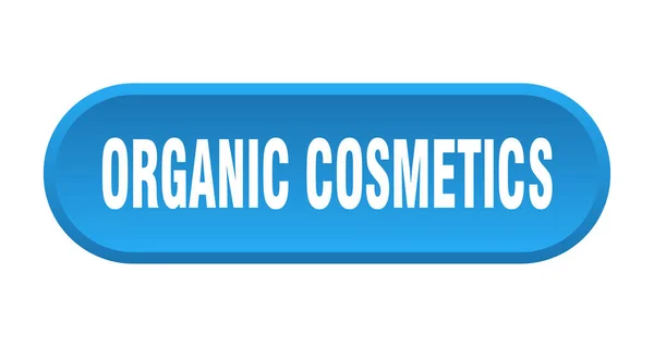 Bio Kosmetik Taste Abgerundetes Zeichen Isoliert Auf Weißem Hintergrund — Stockvektor