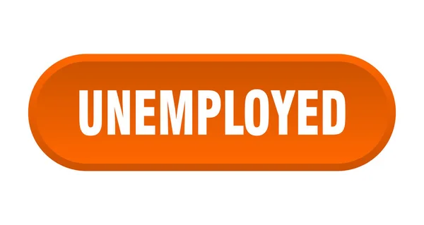 Κουμπί Ανεργίας Στρογγυλεμένο Σήμα Απομονωμένο Λευκό Φόντο — Διανυσματικό Αρχείο