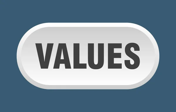 Botón Valores Signo Redondeado Aislado Sobre Fondo Blanco — Archivo Imágenes Vectoriales