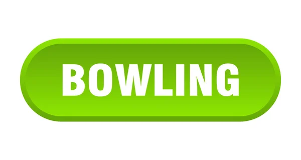 Bowling Taste Abgerundetes Zeichen Isoliert Auf Weißem Hintergrund — Stockvektor