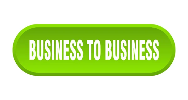 Bouton Business Business Panneau Arrondi Isolé Sur Fond Blanc — Image vectorielle