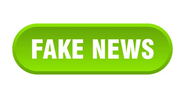 偽のニュースボタン 白い背景に丸みを帯びたサイン — ストックベクタ