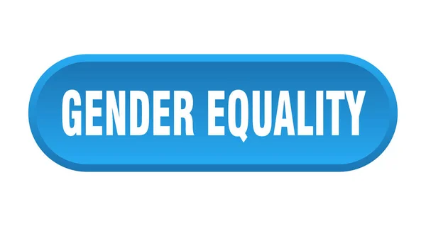 Botão Igualdade Género Sinal Arredondado Isolado Fundo Branco — Vetor de Stock