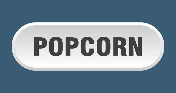 Popcorn Taste Abgerundetes Zeichen Isoliert Auf Weißem Hintergrund — Stockvektor