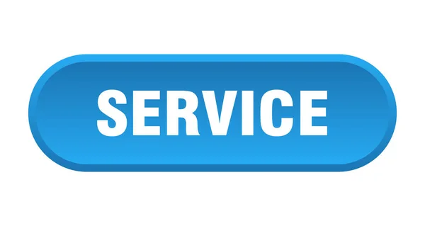Service Taste Abgerundetes Zeichen Isoliert Auf Weißem Hintergrund — Stockvektor