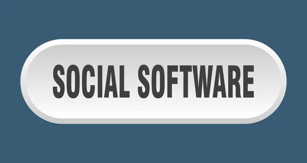 Social Software Taste Abgerundetes Zeichen Isoliert Auf Weißem Hintergrund — Stockvektor