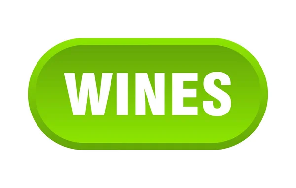 Şarap Düğmesi Beyaz Arkaplanda Izole Edilmiş Yuvarlak Işaret — Stok Vektör