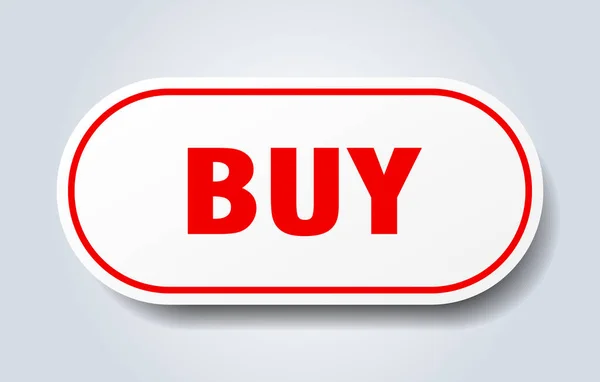 Comprar Sinal Autocolante Isolado Arredondado Botão Branco —  Vetores de Stock