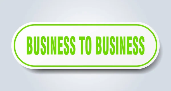 Negócio Para Sinal Negócios Autocolante Isolado Arredondado Botão Branco —  Vetores de Stock