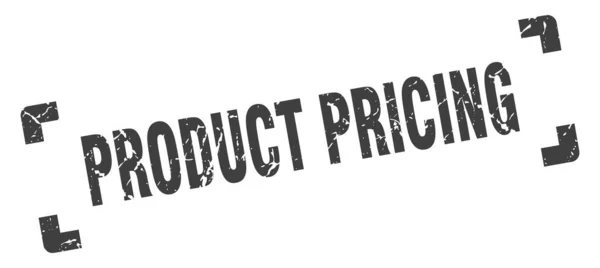 Produktpreisstempel Quadratisches Grunge Zeichen Auf Weißem Hintergrund — Stockvektor