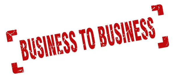 Business Business Stamp Quadrado Grunge Sinal Fundo Branco —  Vetores de Stock