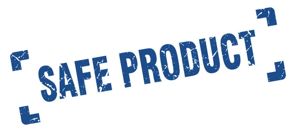 Bezpieczną Pieczęć Produktu Kwadratowy Znak Grunge Białym Tle — Wektor stockowy
