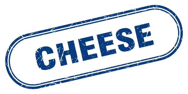 Käsemarke Abgerundetes Grunge Zeichen Auf Weißem Hintergrund — Stockvektor
