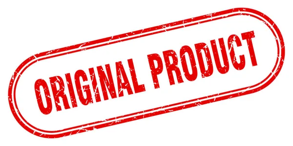 Πρωτότυπη Σφραγίδα Προϊόντος Στρογγυλεμένο Σήμα Grunge Λευκό Φόντο — Διανυσματικό Αρχείο