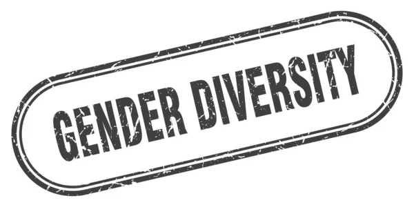 Σφραγίδα Πολυμορφίας Φύλου Στρογγυλεμένο Σήμα Grunge Λευκό Φόντο — Διανυσματικό Αρχείο