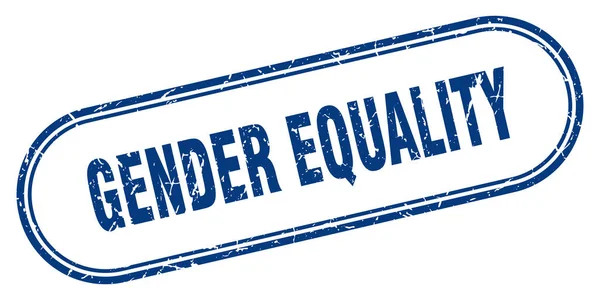 Sello Igualdad Género Signo Grunge Redondeado Sobre Fondo Blanco — Archivo Imágenes Vectoriales