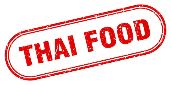 泰国人的食物券白色背景上圆形的磨擦标志 — 图库矢量图片