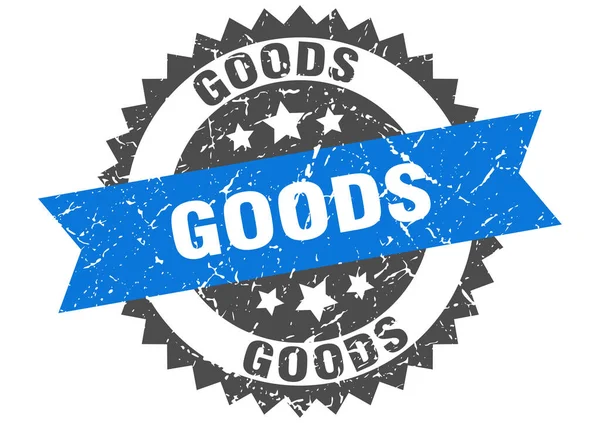 Goods Stamp Grunge Sign Ribbon — Stock Vector