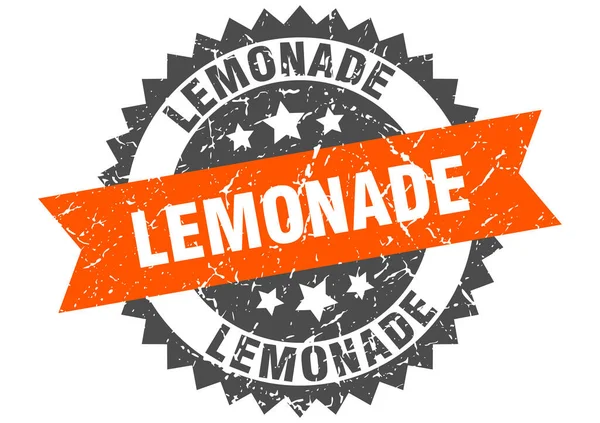Lemonade Stamp Grunge Sign Ribbon — Stock Vector