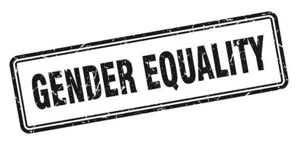 Sello Igualdad Género Signo Grunge Cuadrado Aislado Sobre Fondo Blanco — Archivo Imágenes Vectoriales
