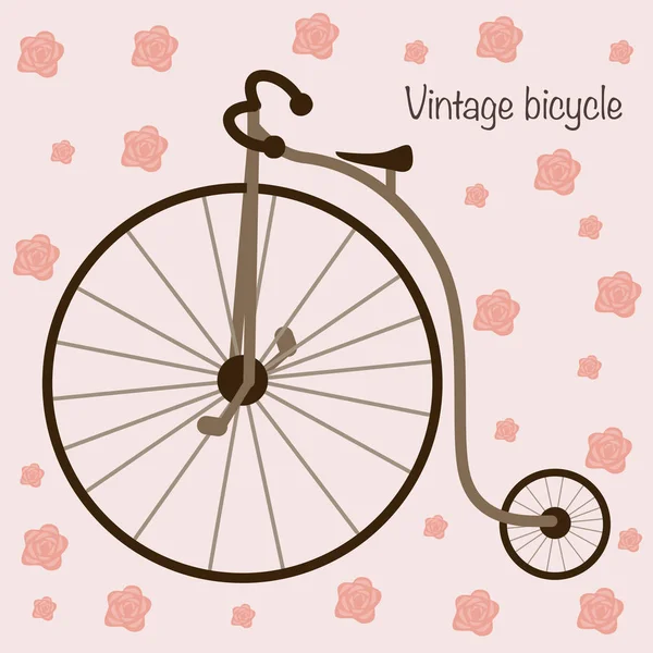 Bicicleta Vintage Ilustración Vectorial Eps — Vector de stock