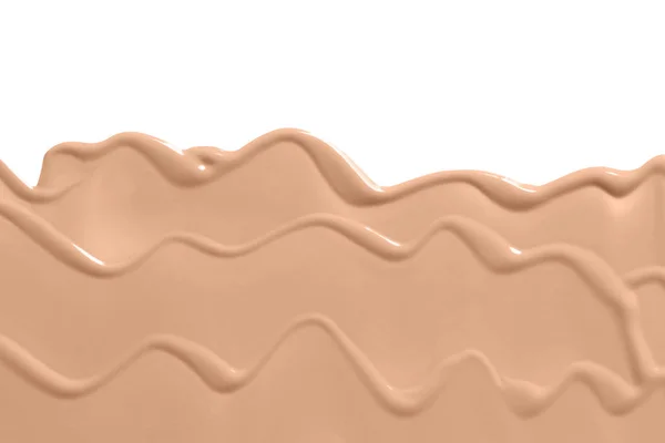 Campione Fondotinta Liquido Nudo Texture Crema Colore Beige Trucco Base — Foto Stock