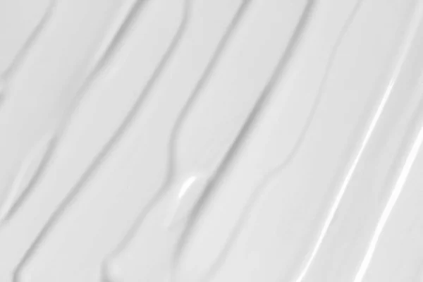 Krem Tekstury Białe Tło Kosmetyczne Balsam Kosmetyczny Krem Twarzy Rozmazywanie — Zdjęcie stockowe
